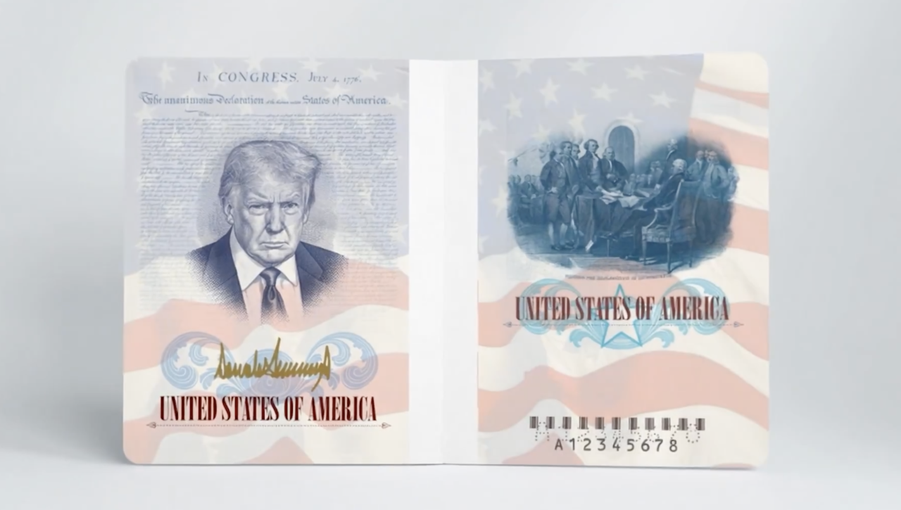 Trump's Face Is Coming to a Limited-Edition U.S. Passport This Summer